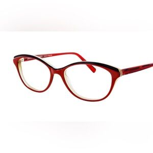 Jean Lafont Paris Victoire 6062 Red Black Eyeglasses Frames Women’s 52-15-138